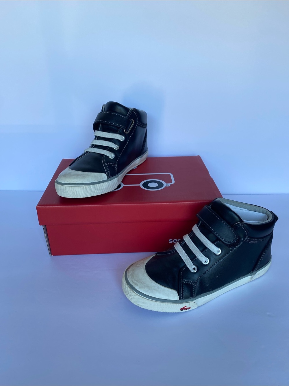 See Kai run Peyton black leather 2 1/2